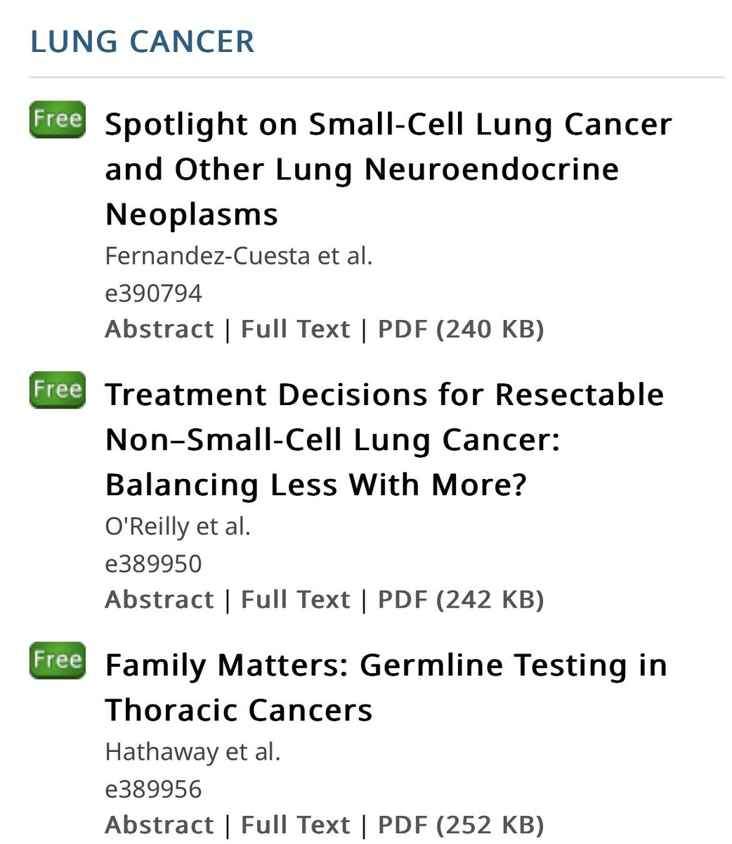 RManochakian's tweet image. 🚨Check out these 5️⃣ excellent peer-reviewed #LungCancer articles from #ASCO23 #EducationalBook.

#ASCOEdBook is a great educational resource published yearly with @ASCO annual meeting. 
#CancerEducation #CancerCare
#CancerResearch #LCSM @OncoAlert

Link 👉ASCO.org/EdBook