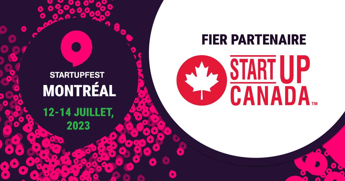 StartupfestVF's tweet photo. Reliant les entrepreneurs canadiens au soutien, à la communauté et aux outils nécessaires au démarrage et à la croissance de leurs entreprises, @Startup_Canada est à nouveau partenaire du Startupfest !  https://t.co/Yn0Dh8glCW https://t.co/oDGv9bWgNJ