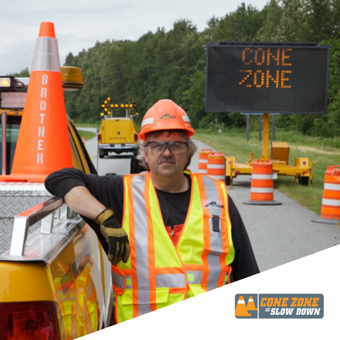 Drivers: Please slow down and pay attention in all roadside work zones. It’s the law: bit.ly/34z4RiI  #ConeZoneBC