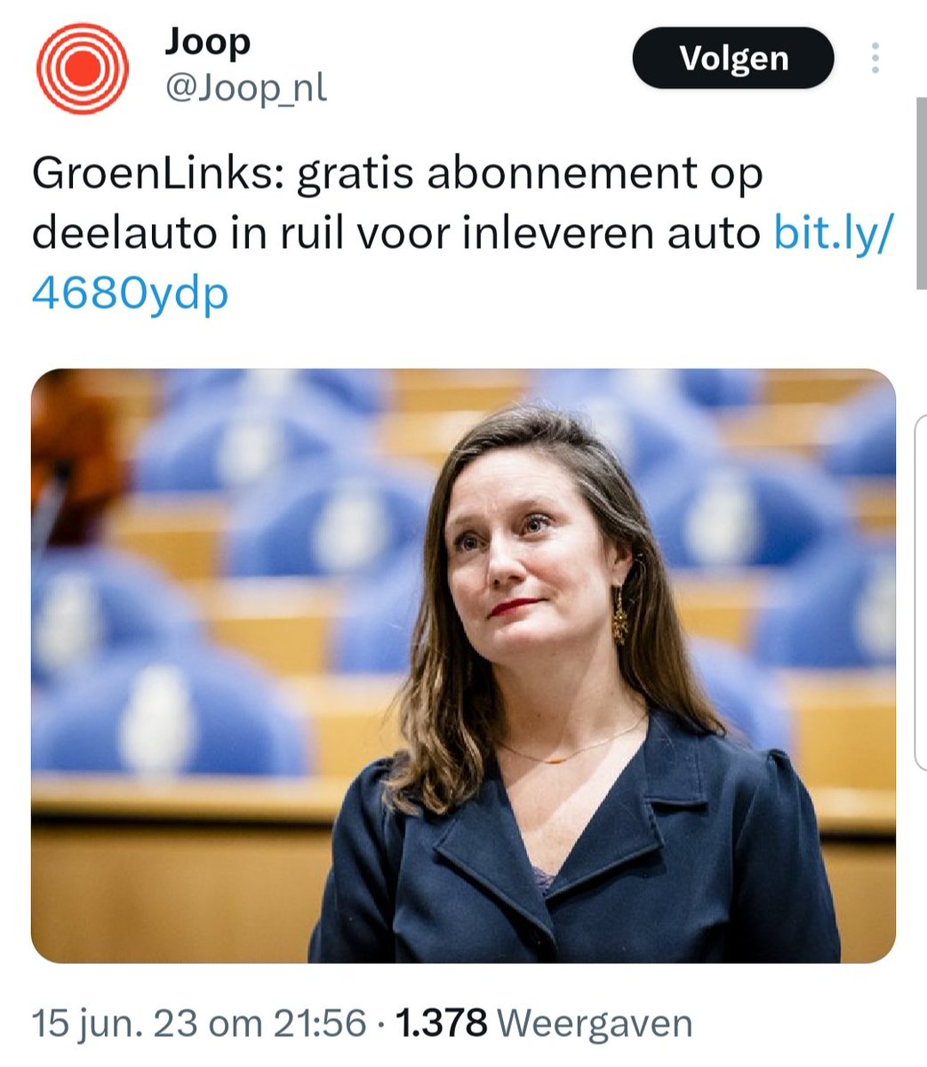 BertvanVondel's tweet photo. Wat denken die #idioten van @groenlinks zelf? #auto #ruilen #deelauto #klimaathysterie https://t.co/ax4jHdKoky