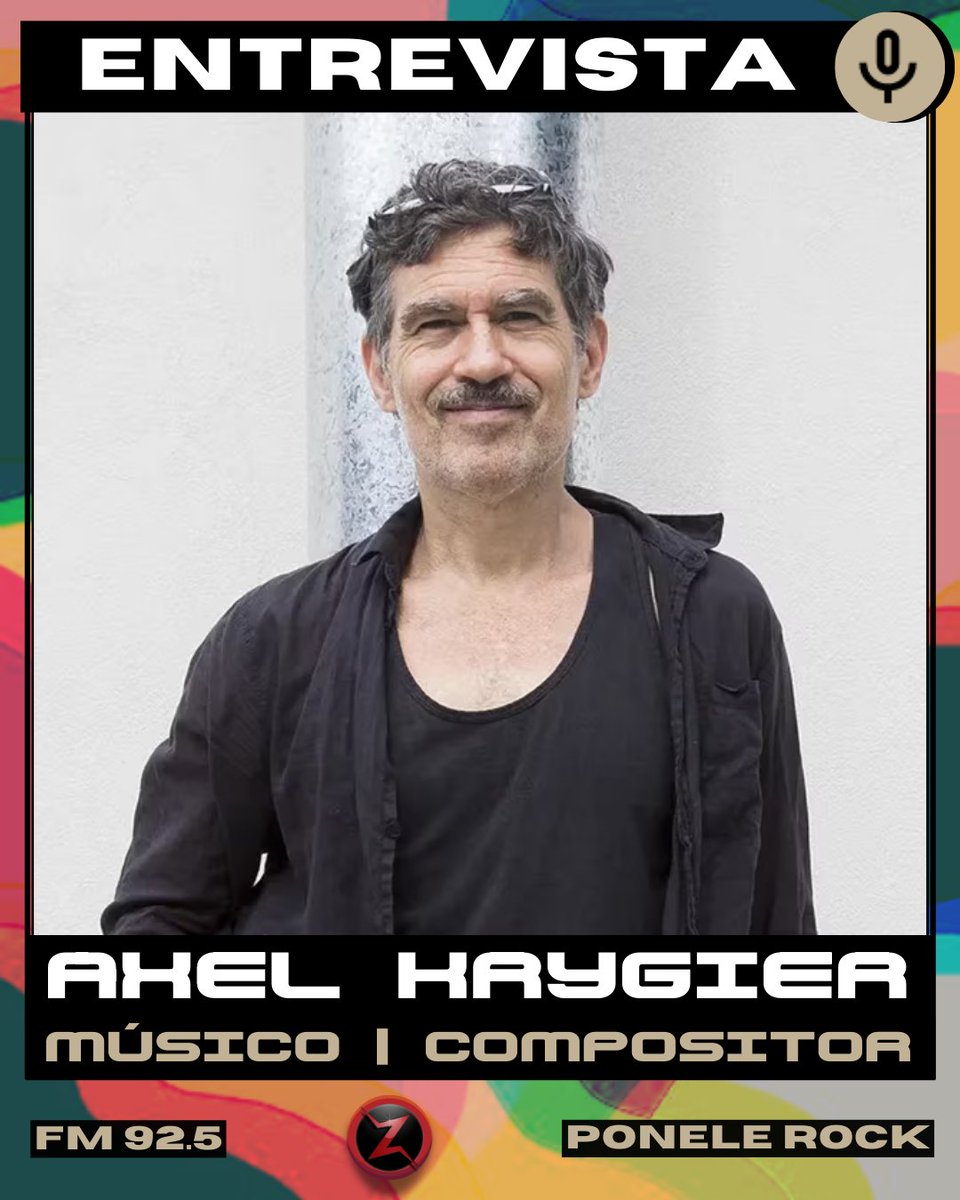 ⚡ Nuestro invitado del día es AXEL KRYGIER! 18hs 🎧 <a href="/axelkrygier/">Axel Krygier</a> 
🖇 Escuchá Ponele Rock de lunes a viernes, 17 a 20hs, con la conducción de <a href="/paseoane/">Pablo Seoane</a>