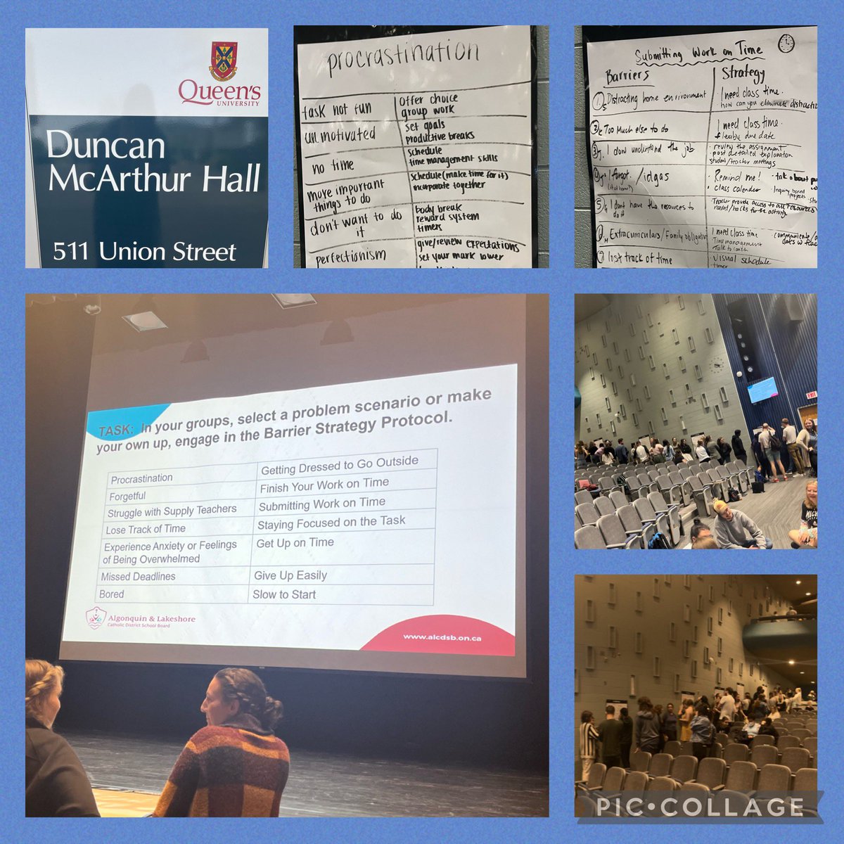What a gift it was today to share my action research project on #EF strategies to @queensu Education S Thank you to my mentor @LCFaith for helping me see a child differently! #ActivatedLearning  And you can do @pgliljedahl vertical surfaces thinking with such a big class @gramaur