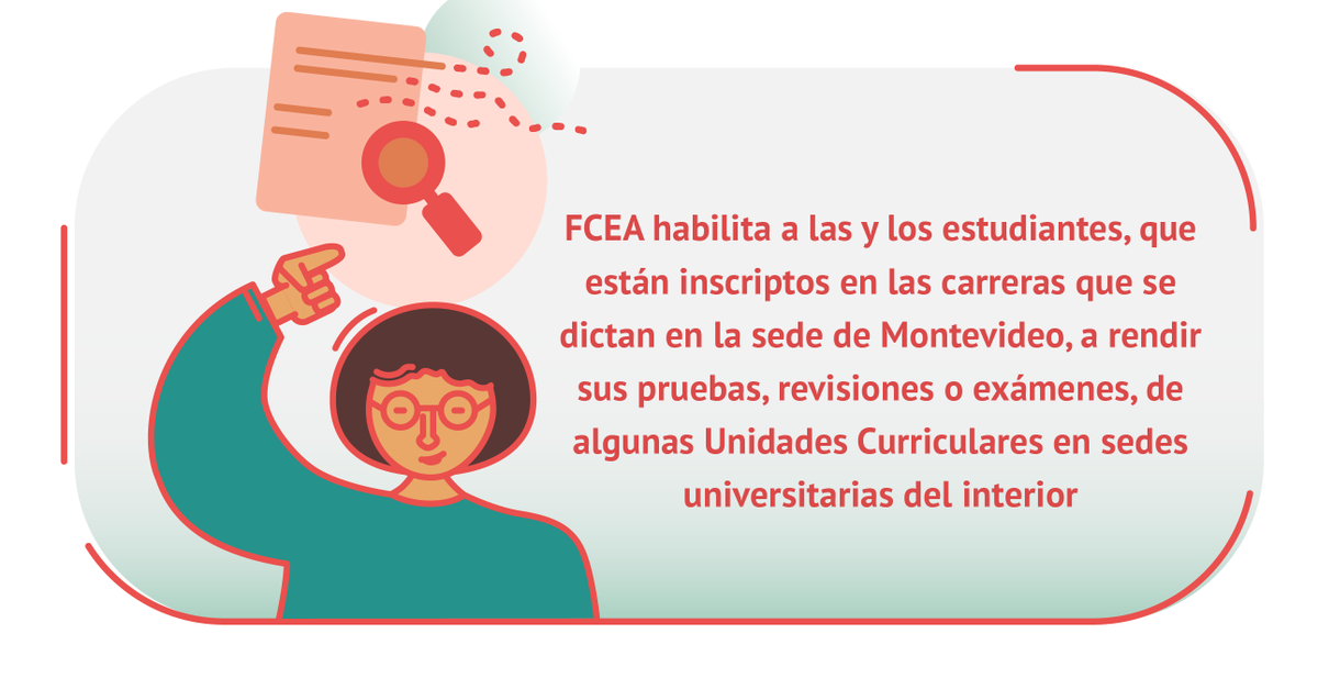 FCEA_UdelaR's tweet photo. Si sos estudiante de las carreras de FCEA en Montevideo ahora podés rendir las pruebas de algunas Unidades Curriculares en las siguientes sedes del interior:

📌CENUR Litoral Norte Salto
📌CENUR NORESTE Tacuarembó
📌CURE Maldonado

Más información en ➡️ https://t.co/JvZdogzhZk https://t.co/XW29g87oLP