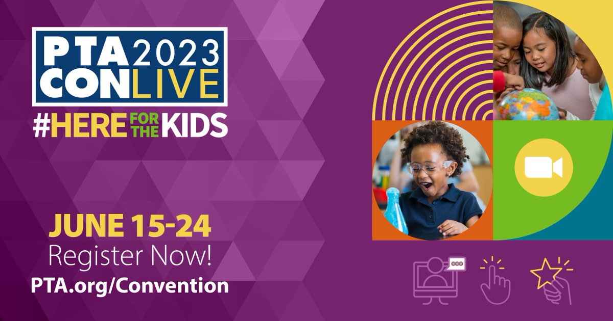 Didn't get to join us for our first general meeting of our annual convention today? No worries! You can still register for convention AND access all recordings on demand by registering at bit.ly/2ZcYPTM! Join us and be #HereForTheKids this year!
