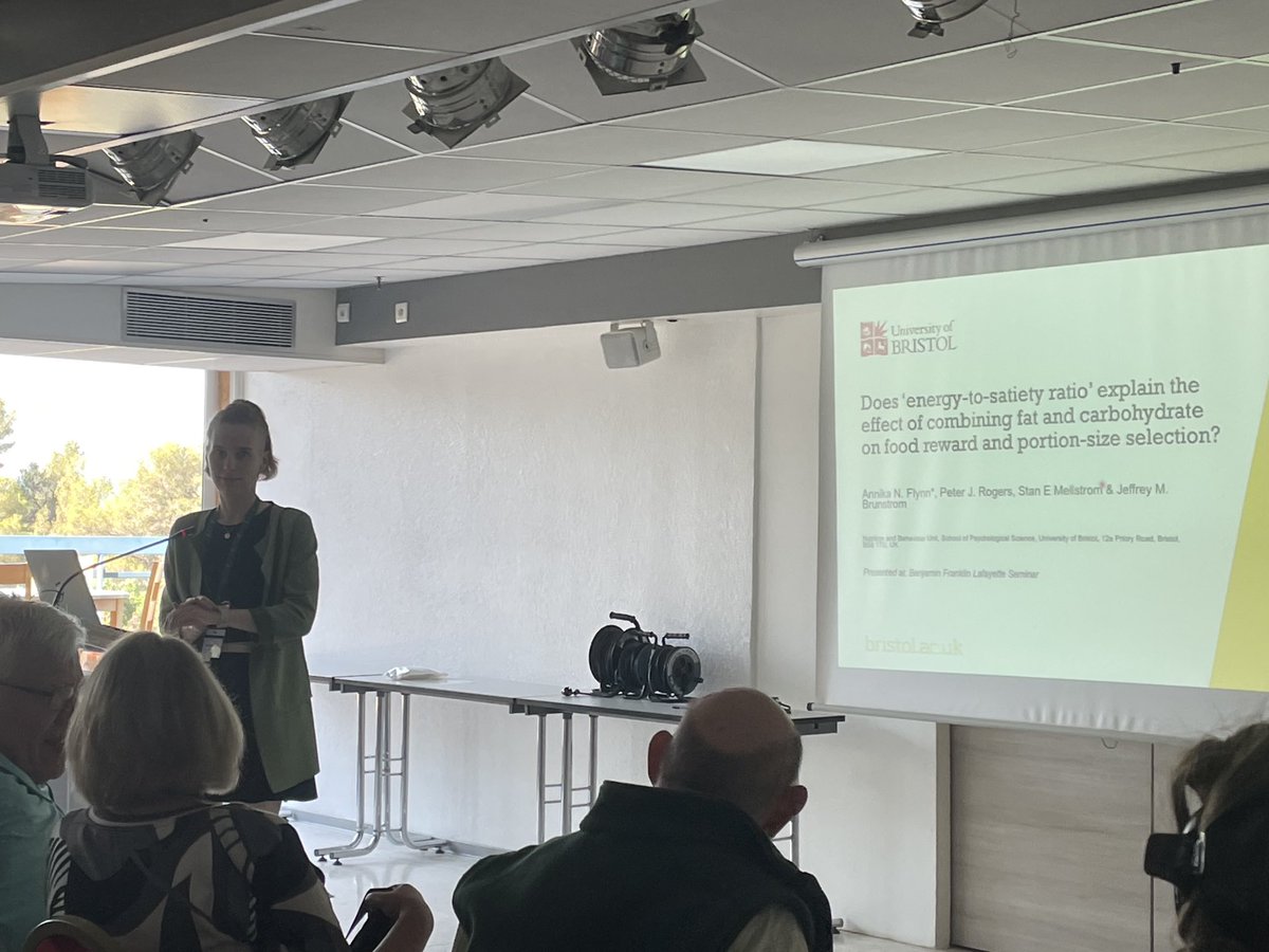 Jeff Brunstrom (@jeffbrunstrom) on Twitter photo Not a great picture but a terrific talk! So proud of my PhD student, Annika Flynn - giving her first talk at #BFLS 2023 Not a great picture but a terrific talk! So proud of my PhD student, Annika Flynn - giving her first talk at #BFLS 2023