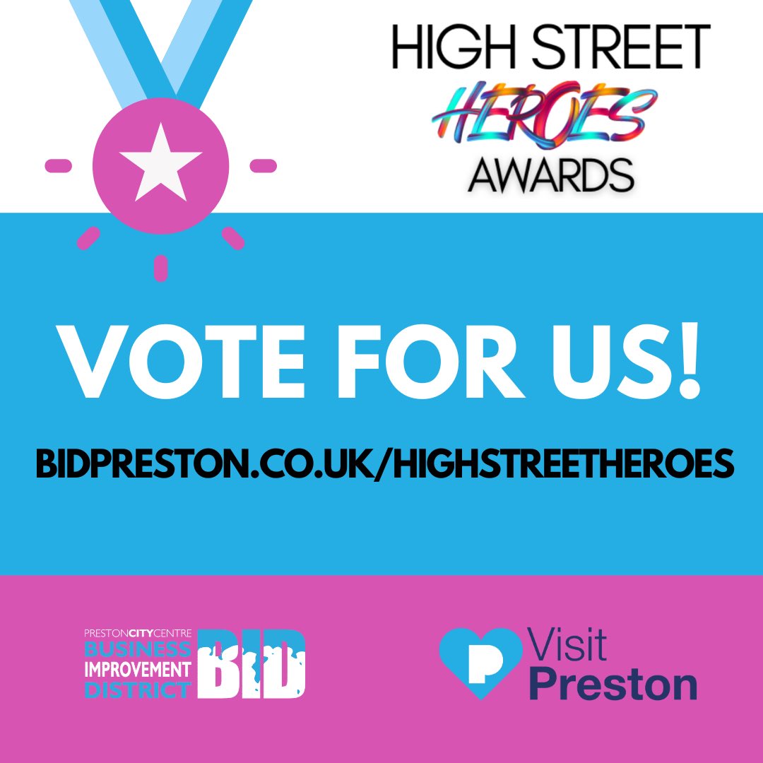 Pickles of Preston (@pickles_preston) on Twitter photo Absolutely delighted to be nominated for this years #markettrader of the year award from <a href="/BIDPreston/">Preston City Centre BID</a> ! Please vote for us if you think we deserve to win ! 🙏🏼 🤞🏼🏆
bidpreston.co.uk/highstreethero… Absolutely delighted to be nominated for this years #markettrader of the year award from <a href="/BIDPreston/">Preston City Centre BID</a> ! Please vote for us if you think we deserve to win ! 🙏🏼 🤞🏼🏆
bidpreston.co.uk/highstreethero…