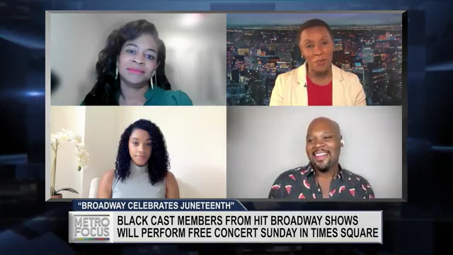 MetroFocus (@metrofocus) on Twitter photo "Broadway Celebrates Juneteenth." takes place on Sunday. <a href="/conSKEEtedAKA/">Gennean Scott</a> of the <a href="/BroadwayLeague/">The Broadway League</a>, concert host <a href="/iamMJScott/">Michael James Scott</a> of <a href="/aladdin/">Aladdin the Musical</a>, & <a href="/NessaSears/">Vanessa Sears</a> of <a href="/NYNYbway/">New York, New York: A New Musical</a>, join <a href="/JFlanNYS/">Jenna Flanagan</a> to discuss the concert.
5 & 7pm <a href="/WLIW21/">WLIW21</a>
5:30pm <a href="/MyNJPBS/">NJ PBS</a>
6pm <a href="/ThirteenWNET/">THIRTEEN</a> "Broadway Celebrates Juneteenth." takes place on Sunday. <a href="/conSKEEtedAKA/">Gennean Scott</a> of the <a href="/BroadwayLeague/">The Broadway League</a>, concert host <a href="/iamMJScott/">Michael James Scott</a> of <a href="/aladdin/">Aladdin the Musical</a>, & <a href="/NessaSears/">Vanessa Sears</a> of <a href="/NYNYbway/">New York, New York: A New Musical</a>, join <a href="/JFlanNYS/">Jenna Flanagan</a> to discuss the concert.
5 & 7pm <a href="/WLIW21/">WLIW21</a>
5:30pm <a href="/MyNJPBS/">NJ PBS</a>
6pm <a href="/ThirteenWNET/">THIRTEEN</a>