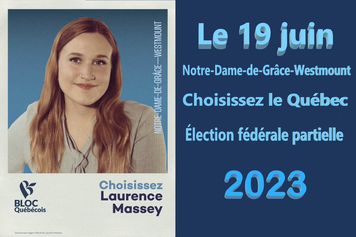 Choisissez Laurence Massey. Choisissez le Bloc Québécois. #BlocQc #polQc #polCan