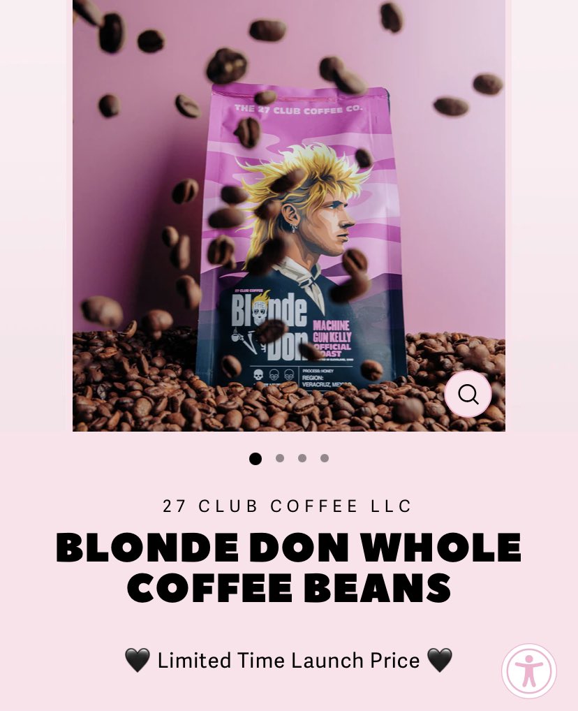 Just bought coffee from #27coffeeclub - so the beans are travelling all the way from the US to Denmark ❤️‍🔥☕️ <a href="/machinegunkelly/">blonde don</a>