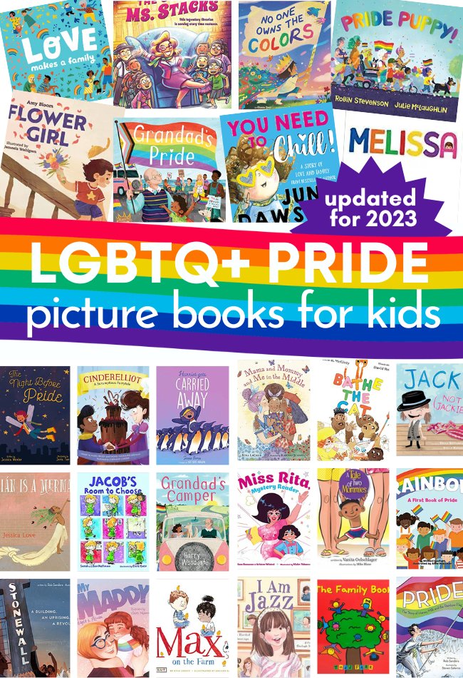 Happy Pride 🏳️‍🌈 here is my annual Pride Booklist for Kids - it's updated for 2023 with some wonderful new titles. notimeforflashcards.com/2023/06/pride-…