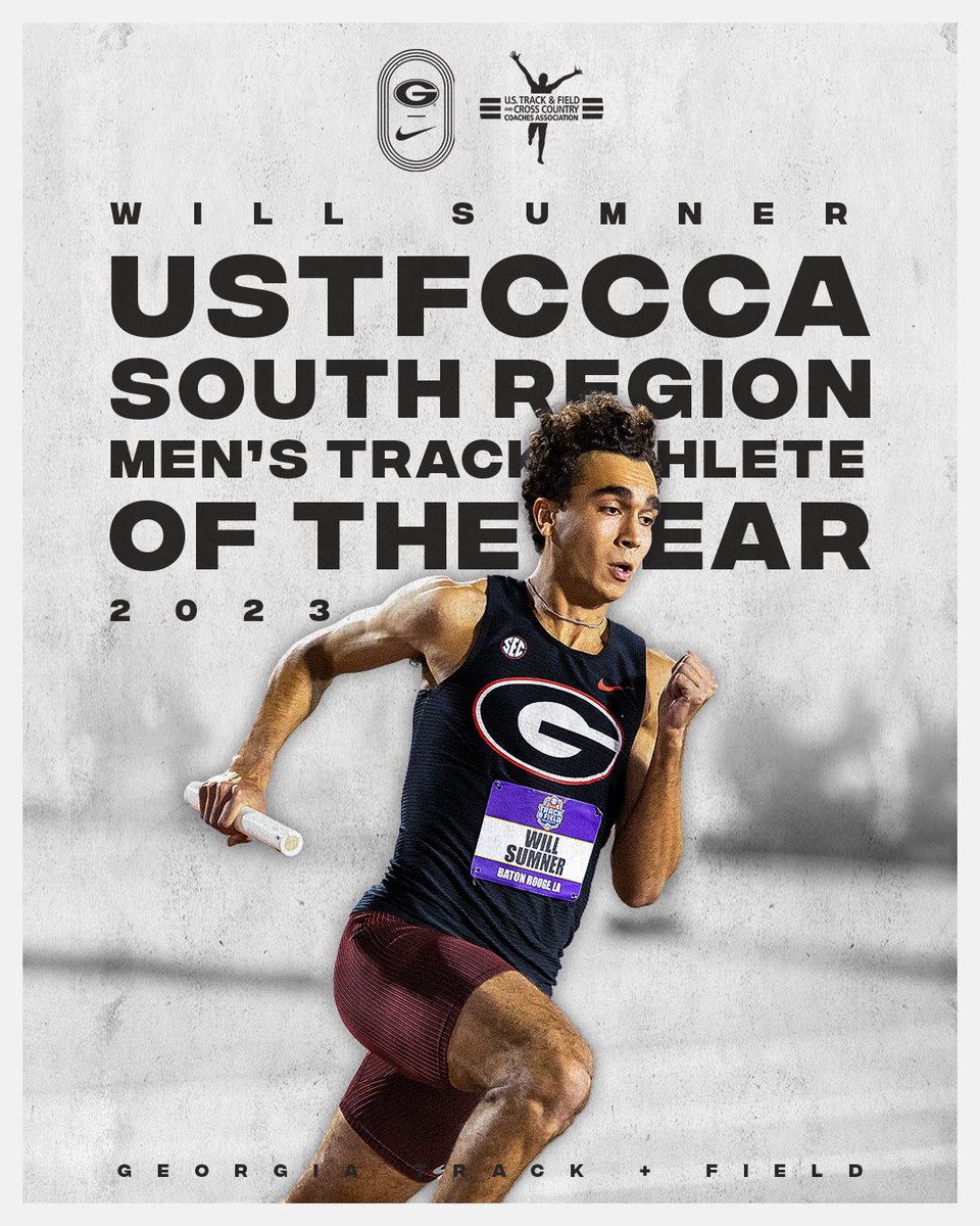 After setting the track on 🔥 at #NCAATF 🥇, Will Sumner has earned @USTFCCCA honors.

Congrats‼️

➡️ gado.gs/aof

#GoDawgs