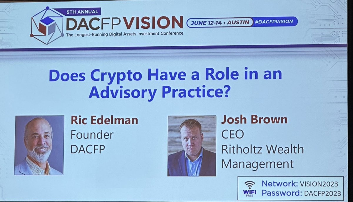 Ankerstar's tweet photo. The Ankerstar Wealth team had the pleasure of attending the DACFP conference earlier this week. We got to meet so many amazing people and learn about the latest trends in digital assets and cryptocurrencies. We can't wait to put all the new knowledge to use!
#DACFP #Crypto https://t.co/ZfT7qGIZKQ