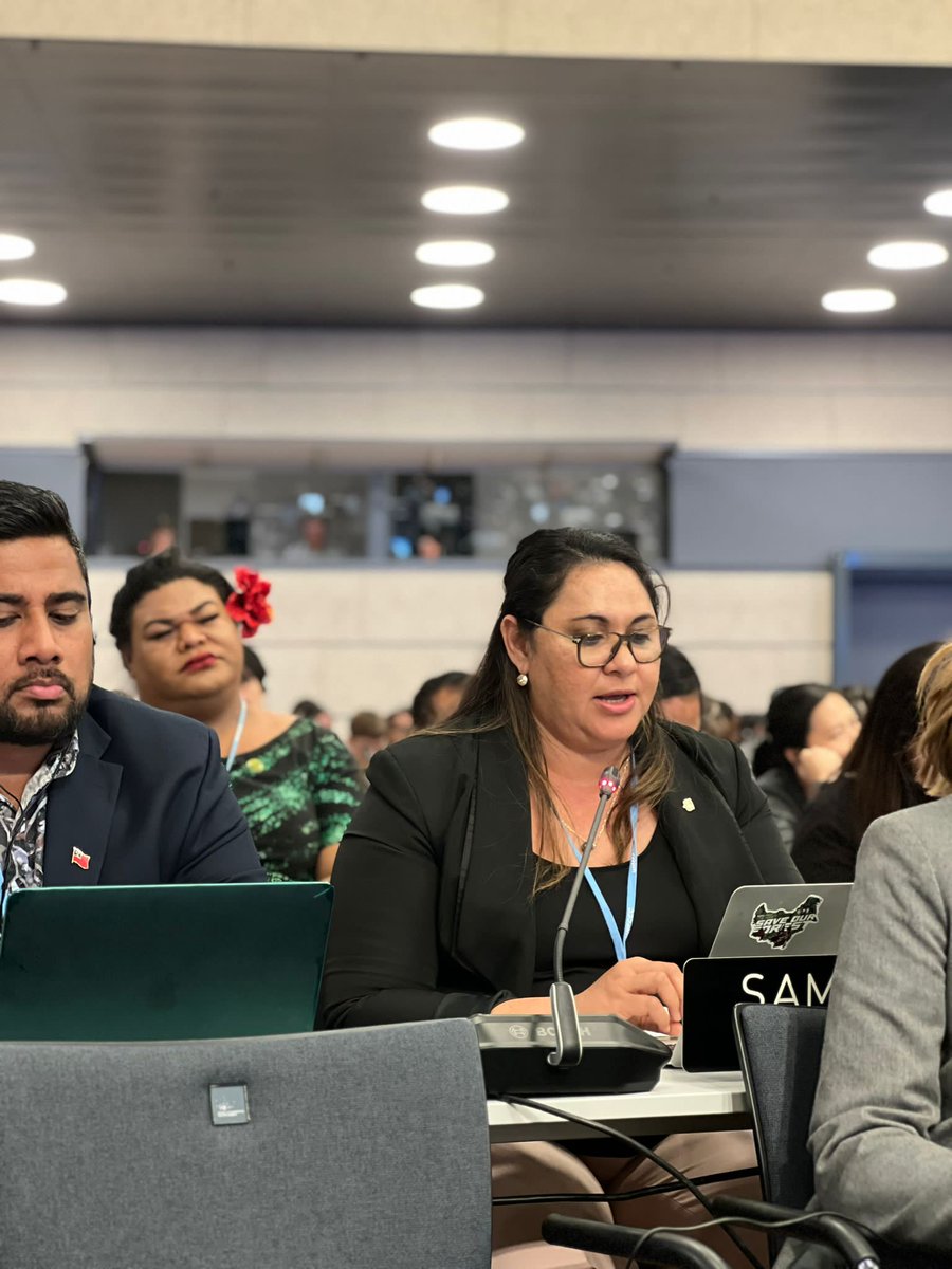 AOSISChair's tweet photo. CLOSING STATEMENT #SB58:
@AOSISChair approached this session with urgency to course correct, and ensure we do not further compromise the future of our vulnerable island nations. 

Therefore, we are shocked by the lack of momentum, stagnation, even regression at the session.
🧵 https://t.co/lDJzzL1Web