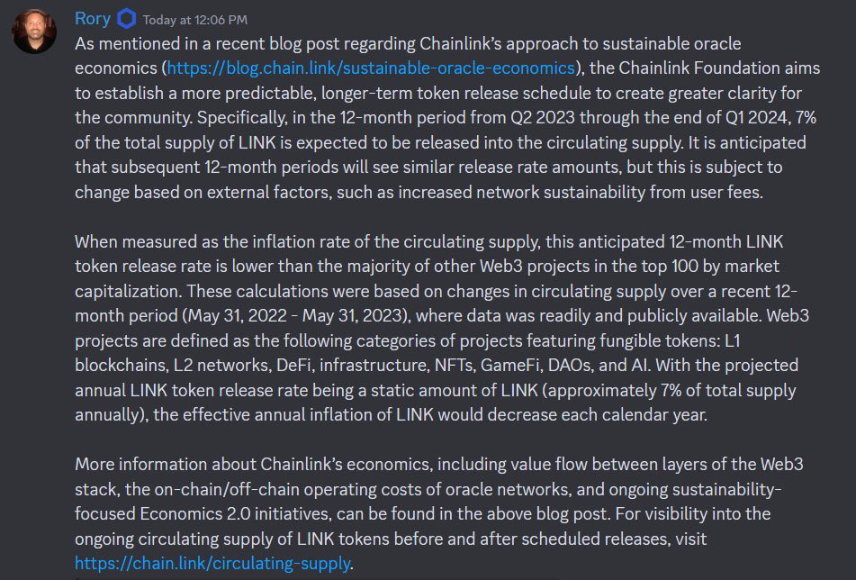 😂😂😂 Can’t make this up.  $Link just confirmed they are dumping more.  Another 7% of supply or 7% of approx 483 million left…so around 34 million.  What a joke.  Send this shit to a buck or into the cents now.  If we hit a buck they will only have 483 million left in funding