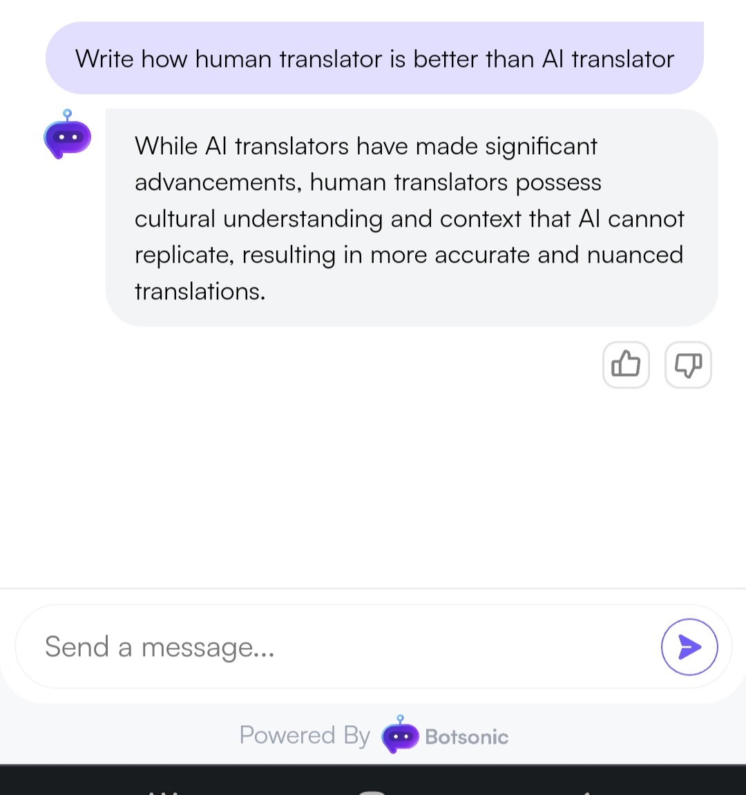 Waiting for an appointment and decided to have some fun with AI.
 
We know it, they know it.

#HumanTranslation #xl8 #AI