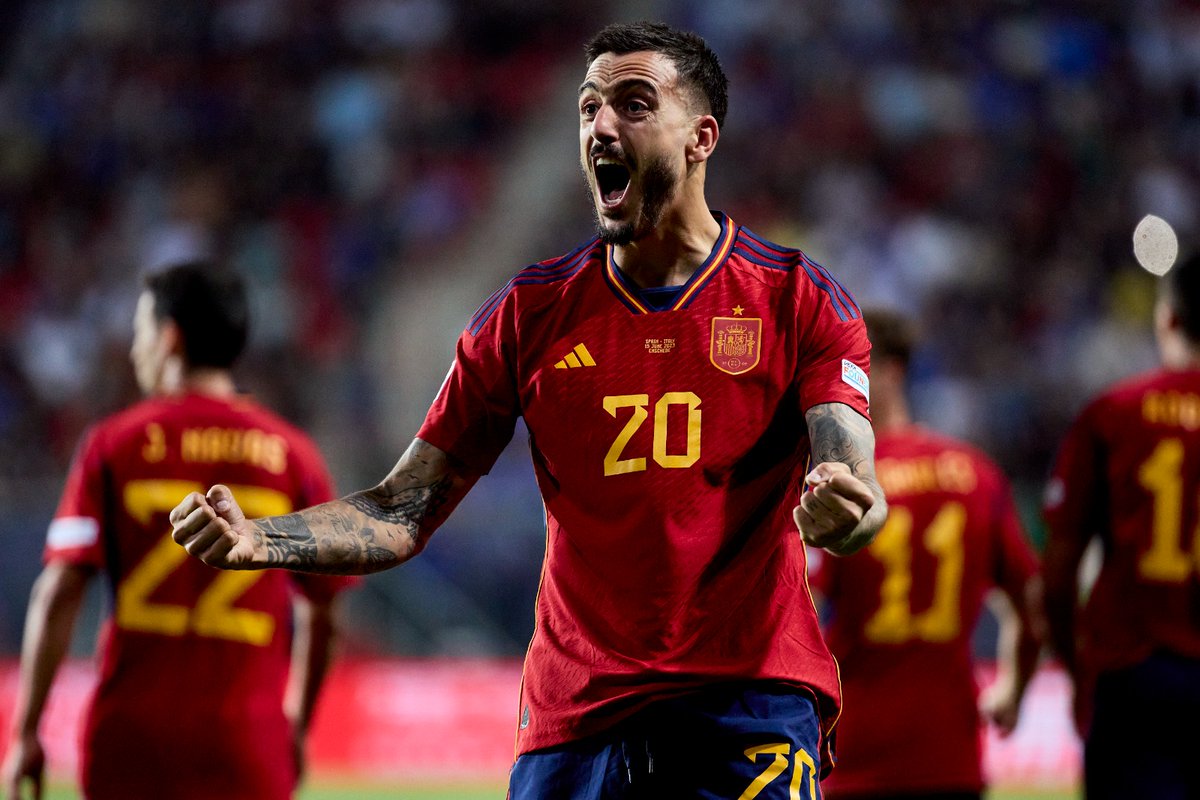 SEFutbol's tweet photo. ❤️ Te quiero, @JoseluMato9.

#VamosEspaña | #NationsLeague https://t.co/l4EoANfNV5