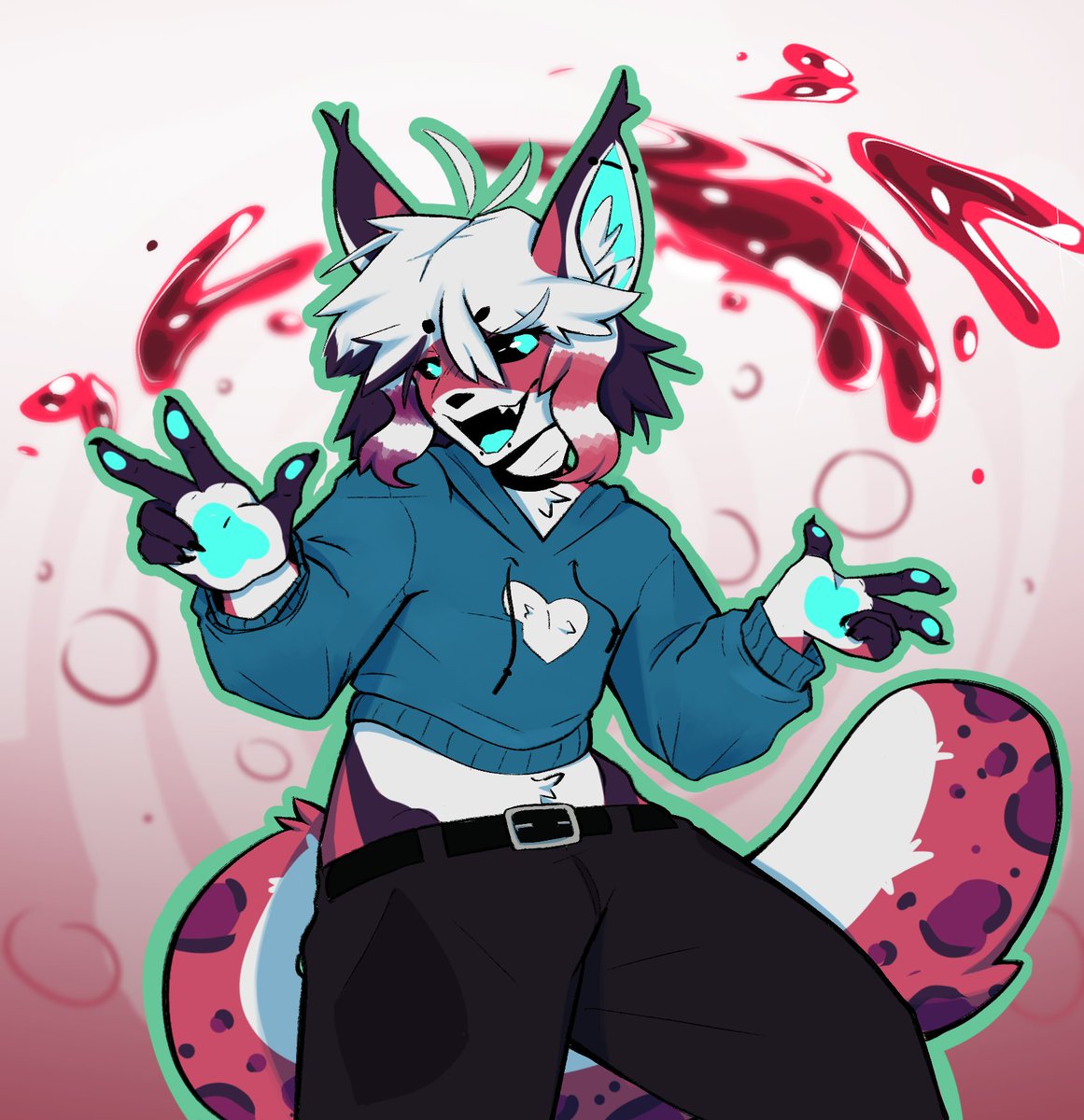 Trapped in a can of raspberry sprite

#furry #anthro #art