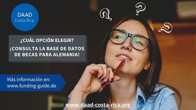 DAAD_CA's tweet photo. ¿Estás buscando opciones de financiamiento para tus estudios en #Alemania? El #FundingGuide es el buscador de #becas más amplio para todos aquellos interesados en realizar sus estudios académicos en Alemania 🇩🇪: https://t.co/YJnPD3pt1O https://t.co/oGDWMMeWn5