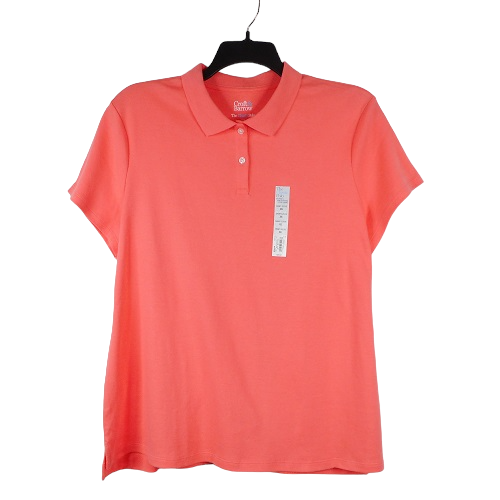 Check out New With Tags Croft & Barrow Womens 2XL XXL Polo Shirt Coral Medley Cotton Short Sleeve Collared Business Casual Knit Top #croftandbarrow #poloshirt #shortsleeve #businesscasual #knittop #ebayfinds ebay.com/itm/1158060531… #eBay via @eBay