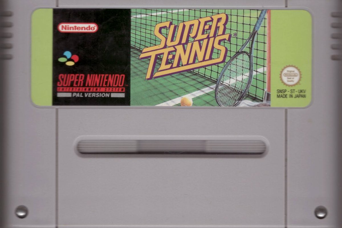 Who loved this game? #SuperTennis #SNES #gaming #gamers #GamersUnite #shareyourgames #RETROGAMING #retrogame #retrogames 🤟😍