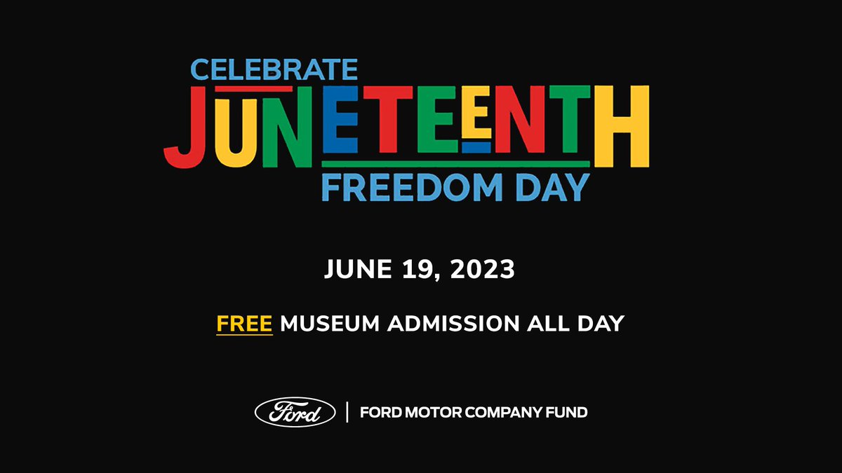 blueovalcity's tweet photo. Proudly sponsored by the @FordFund, @NCRMuseum is celebrating #Juneteenth as a Community Day with FREE museum admission and museum Member Appreciation Day.

RSVP today at https://t.co/BUeQlM2Ezq. #BlueOval_TN https://t.co/dgz59FXiru