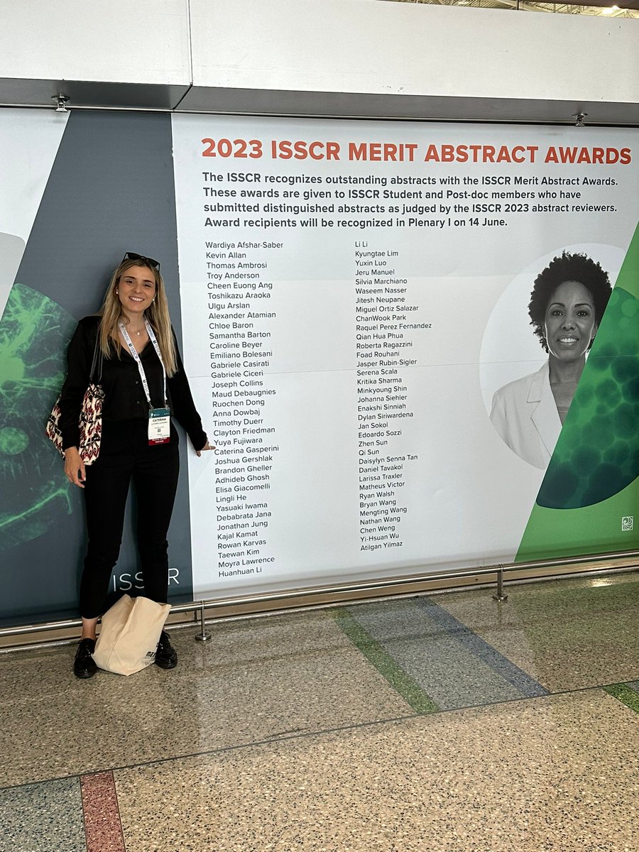 CateGaspe's tweet photo. So honored to receive the ISSCR abstract merit and travel award! 
#ISSCR2023 @LeeRubinLab https://t.co/H53oBaF7YN