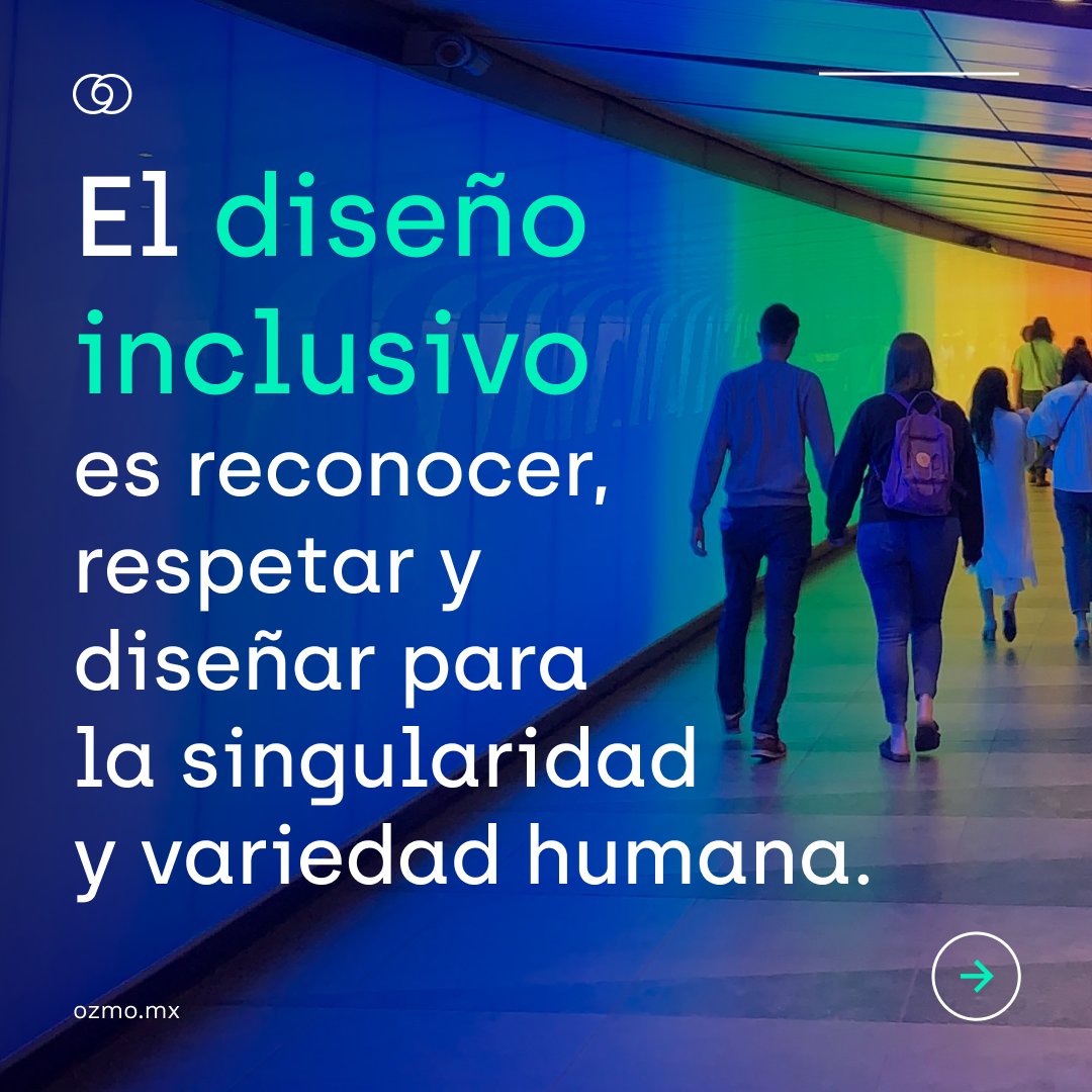 ozmo_mx's tweet photo. ¿Te has preguntado qué es el diseño inclusivo? 🤔🔍 En Ozmo te hablamos de él y su importancia en la vida de las personas. 🙌🏼 🌈
#creandointeligenciaaccionable https://t.co/Ruy051rAHN