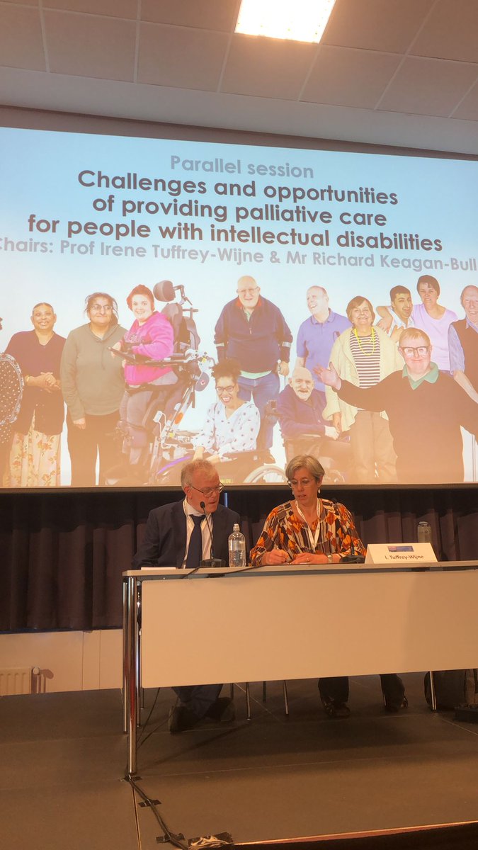 TuffreyWijne's tweet photo. Busy day at #EAPC2023. What a joy to be able to co-chair today's sessions with my colleague @RKeaganBull. Always so good to share experiences with people from different countries @MichaelEchteld https://t.co/l9RdCeZpMs