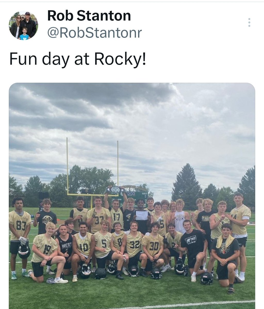 BWestFball's tweet photo. Bears today at RMC https://t.co/DbN4aNTdWB