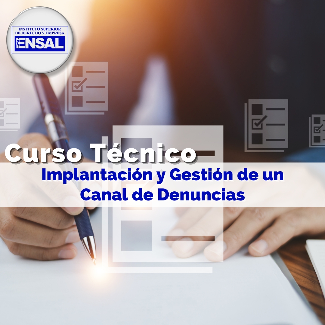 📡 Curso Técnico para la Implantación y Gestión de un Canal de Denuncias 🎓 el participante obtendrá los conocimientos necesarios para implantar un canal de denuncias en el seno de cualquier empresa u organización 👩‍💼👨‍💼
➡️ Tel: 923 26 79 44 | info@ensal.es