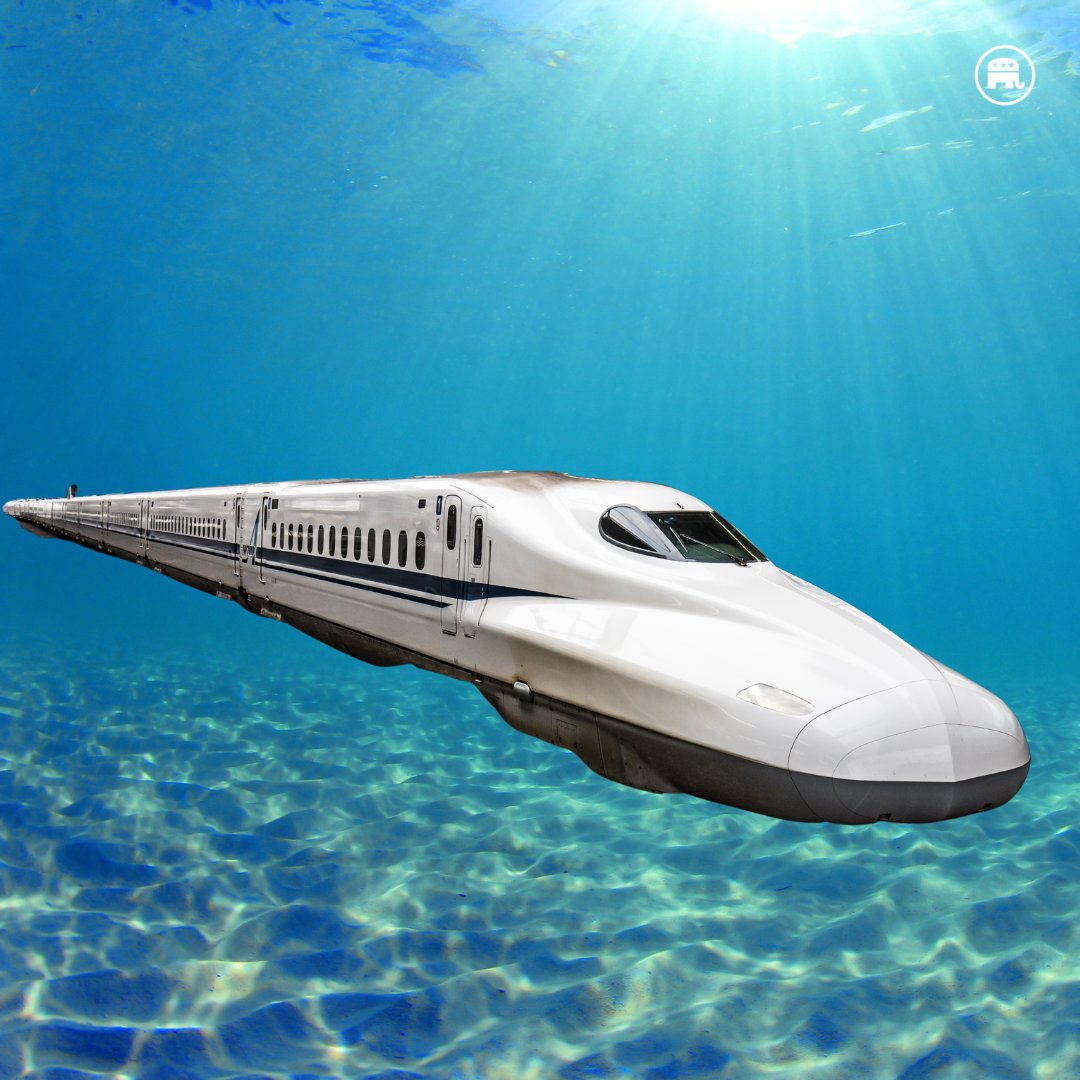 GOP's tweet image. Work is ongoing constructing Joe Biden's 8,000 mile long 'ocean train'