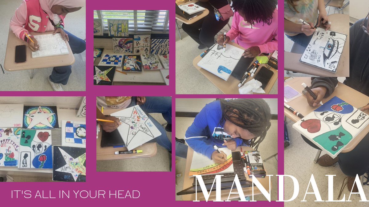 In what ways can you express what's going on in your world? Mandalas!! Students at Camp were able to draw symbols and other designs to represent them! #AllInYourHead 
<a href="/CumberlandCoAIG/">CumberlandCoAIG</a> 
@Cumberland