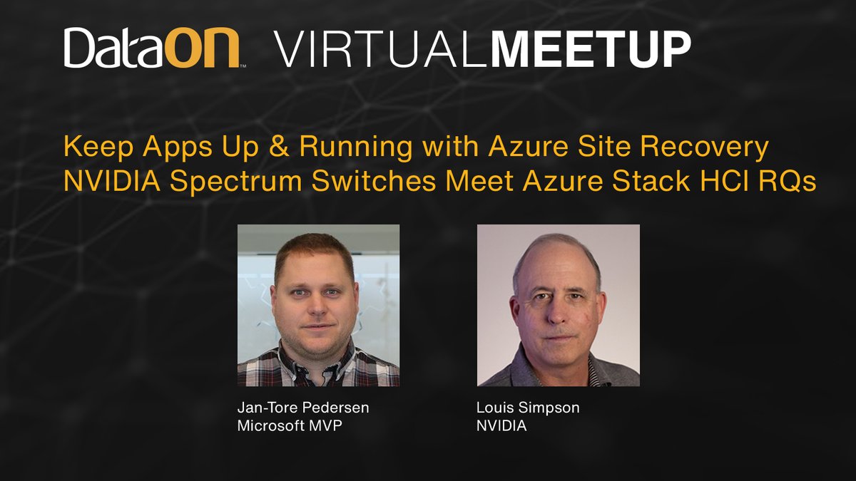 dataon's tweet image. Learn about #AzureSiteRecovery, a native DRaaS, that helps keep applications running during planned &amp;amp; unplanned outages. Plus, how NVIDIA Spectrum switches with Cumulus Linux improve the user experience &amp;amp; meet #AzureStackHCI requirements. bit.ly/3G8PaTO