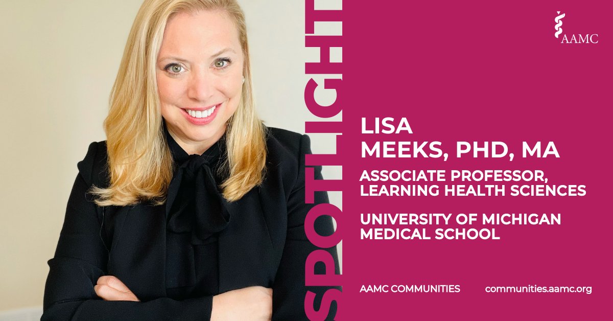 AAMCtoday's tweet photo. Meet @meekslisa, @DocsWith Disabilities Founder and AAMC Communities member with expertise in #disability #inclusion & #admissions. Learn more about Lisa and join her in the virtual communities network at https://t.co/ltXN6XA9uf. https://t.co/par7lZGDUA