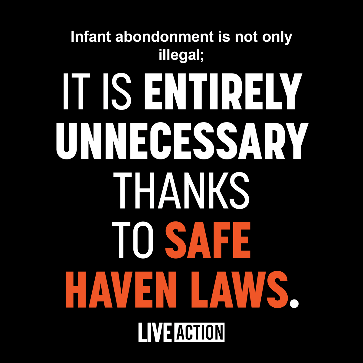Safe Haven Laws exist in ALL 50 STATES.

They provide parents of a newborn baby, that may be unwilling or unable to care for the child, a safe and anonymous option to surrender parental rights. A newborn can be given to a Safe Haven provider with no legal consequences if the…