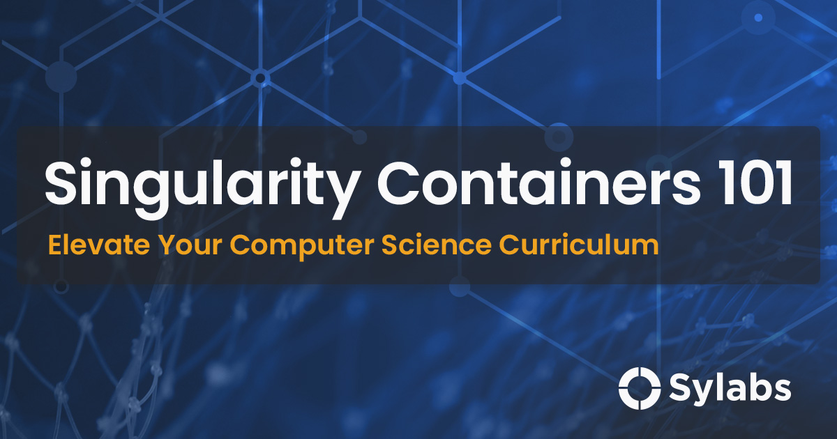 SylabsIO's tweet image. Get hands-on experience with Singularity container technology through our Singularity Containers 101 curriculum. Stay at the cutting edge of container tech and prepare for the future of computing: bit.ly/3Jh9frU #HPC #ComputerScience #ResearchComputing