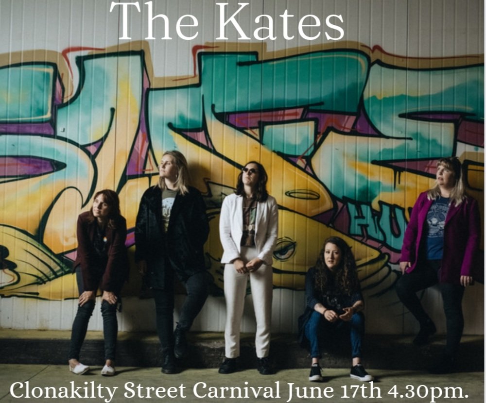 Paula_KoB's tweet photo. The Kates play #clonakiltycarnival this Saturday 17th June! 

#thekates #womeninmusic #clonakilty #westcork https://t.co/4lXcVkkhNn