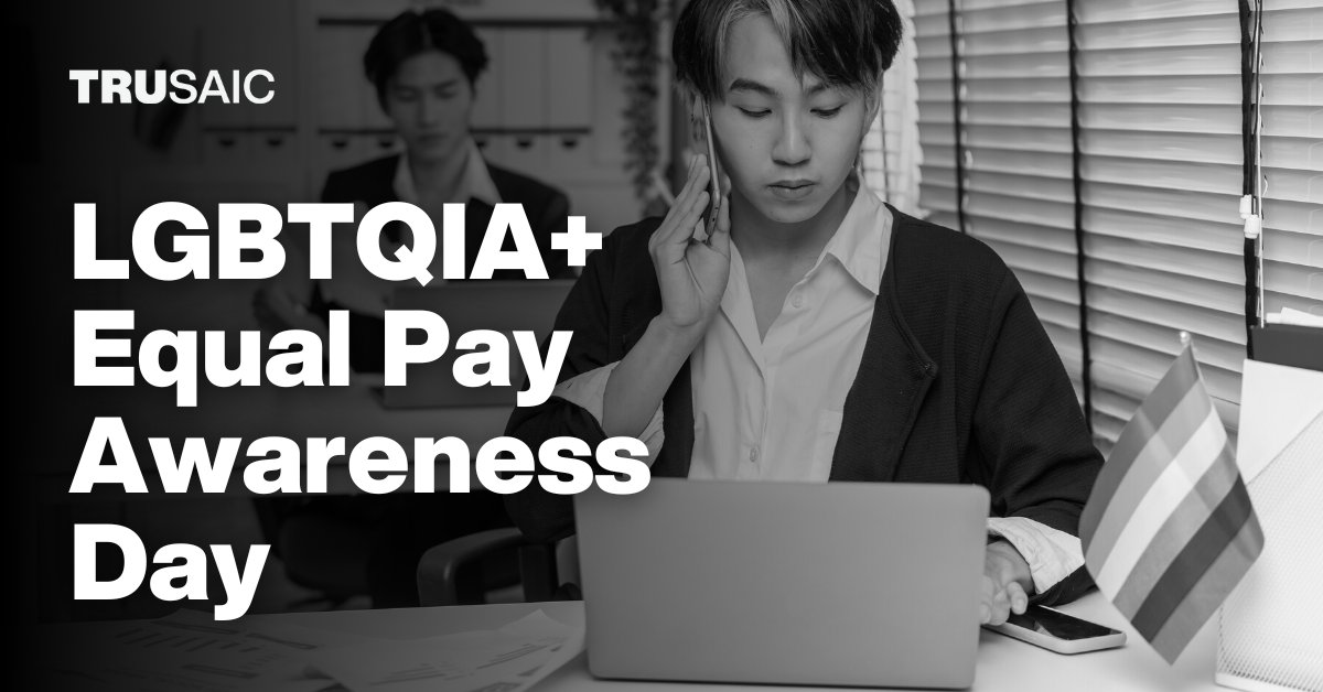 LGBTQIA+ individuals earn 10% less on average than a typical worker, according to an analysis from @HRC. Today, for #LGBTQIAEqualPayDay, we’re doing our part to raise awareness of this systemic #WageGap.

#FairPay #PayGap #PayEquity