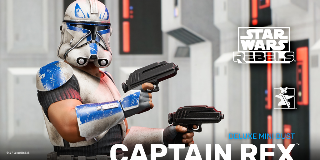 GentleGiantLTD's tweet photo. The clone commander who put the "Clone" in Clone Wars™, Captain Rex™, is in-stock and ready to ship! Add him to your hoard today!

https://t.co/J3KDA8pr8f

#StarWars #Rebels #CaptainRex #CloneCommander https://t.co/QeHIAT38SE