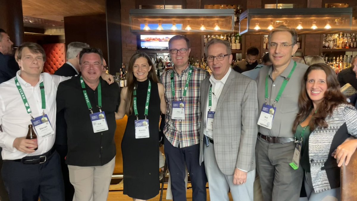 ICADomains's tweet photo. An immense thank you to all our guests and our sponsors @get_itcom and @stevanLieberman for making 'Drinks with the ICA' at #ICANN77 a resounding success! ๐ฅ Your presence lit up the Dignitary Bar and made the evening truly memorable. Until next time! #ICAEvent #domains #ICANN https://t.co/DkQCxhw0zg