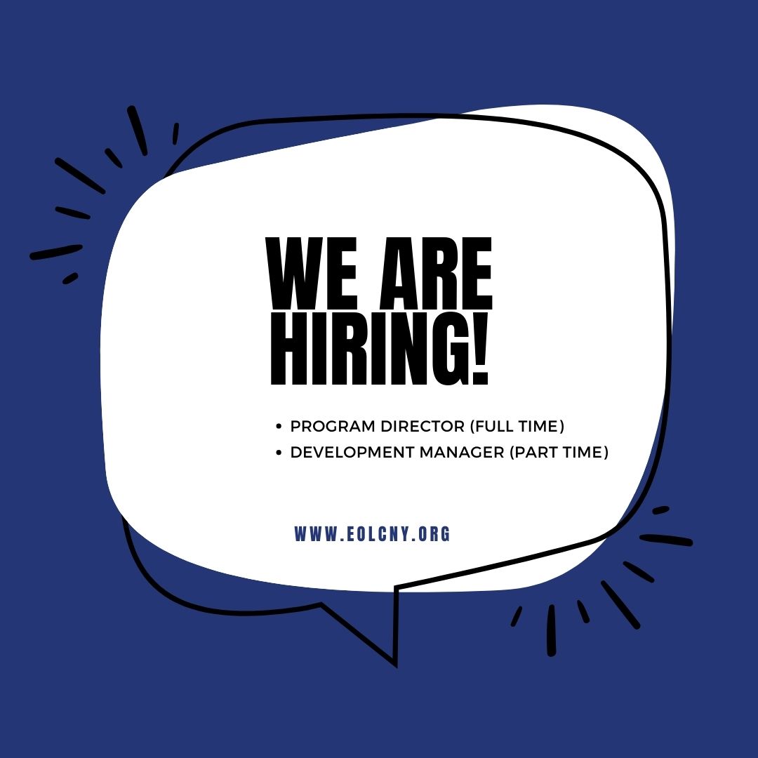 EOLCNY's tweet image. End of Life Choices New York is growing! Check out our Linkedin profile for current openings and apply there. #programdirector #developmentmanager #jobpostings #nonprofit #hiring #fulltime #parttime #employment