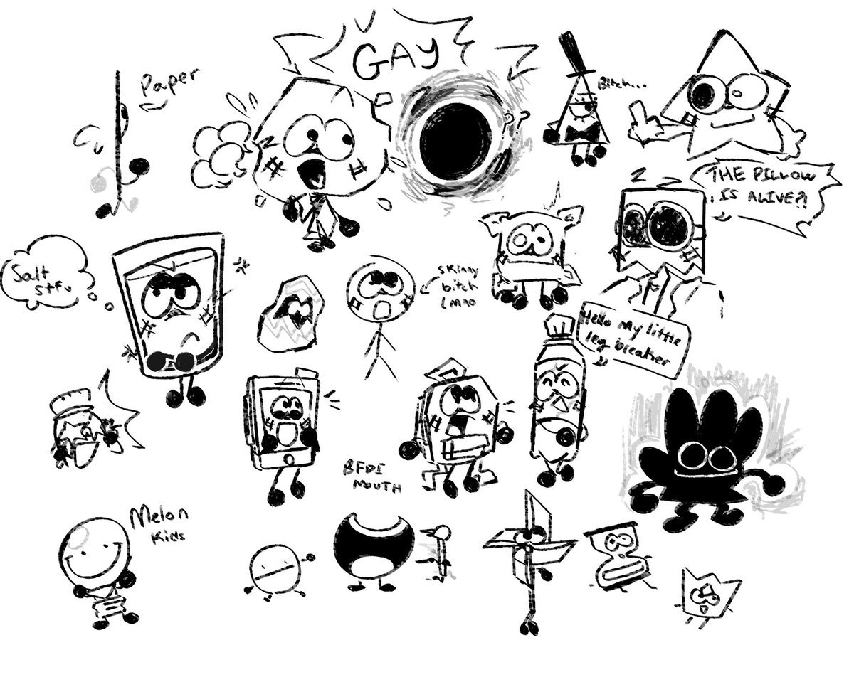 [#inanimateinsanity #bfdi #bfb #malueslots #villainous #ppt2 #hfjone #obseluteobjectshow]

Aaahh I'm in too many fandoms