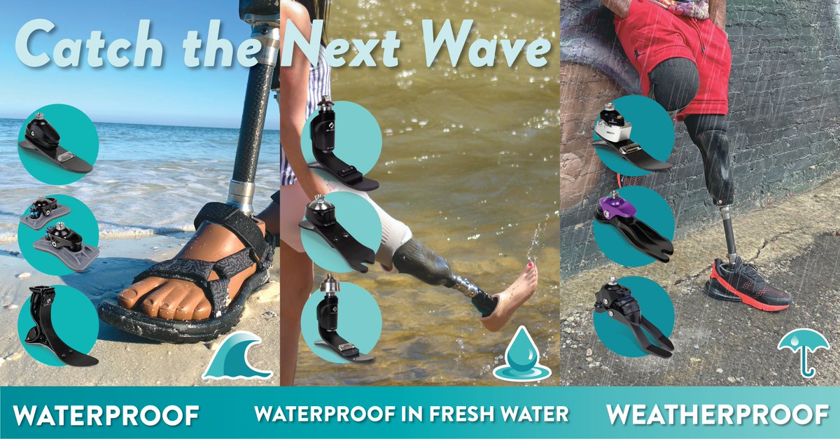 Summer fun begins! With extensive quality testing, College Park continues to expand what it means for our products to be “waterproof.” Whether you're surfing in the ocean, exploring the Great Lakes, or dancing in the rain, we offer #prosthetic solutions: college-park.com/waterproof