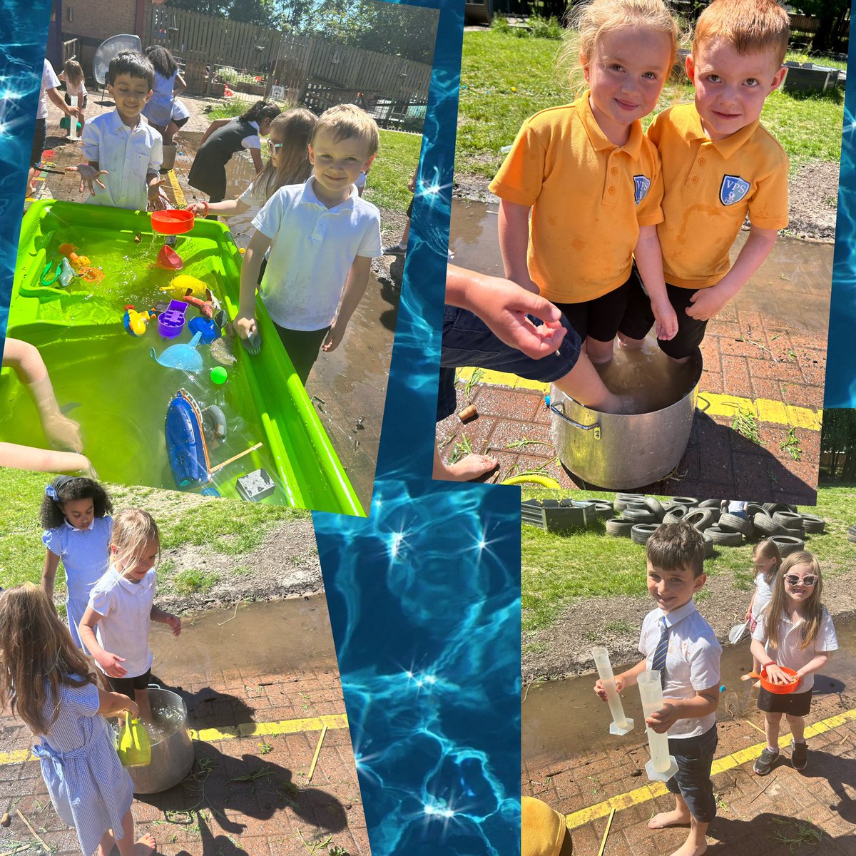 💦🐳We were exploring floating, sinking, depth &amp; capacity this afternoon! 💦🐳 # vpsmaths 
🎞️please check Seesaw for more 📸