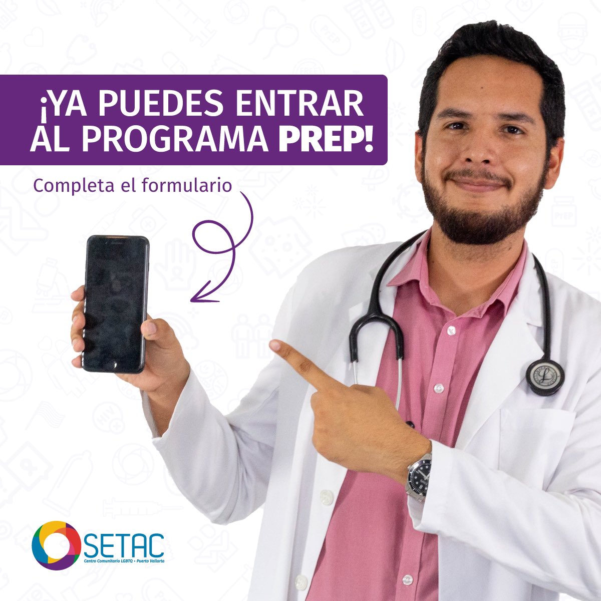 SETACVALLARTA's tweet photo. 👏‼ GRAN NOTICIA PARA EL PROGRAMA PREP ‼👏

Si estás interesado apóyanos a completar el formulario
 👉 https://t.co/9UWh9ks8DR

⚠️OJO MUCHO 👀 Indispensable NO 🚫 tener derecho habiencia IMSS ⚠️

El programa PrEP es para mexicanos, residentes y no residentes que vivan en México https://t.co/hg6TxgV5tm