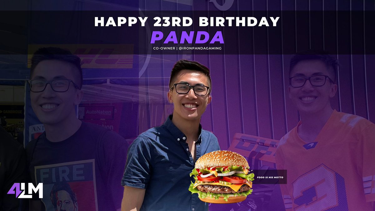 4LegendsMedia's tweet photo. Because he deserves more than one post...

We hope our Co-owner @IronPandaGaming had a GREAT birthday! 4LM would be incredibly empty without his compassion and leadership 🙏 

Let's celebrate in LV 🎊 https://t.co/LvqzRGqdwS