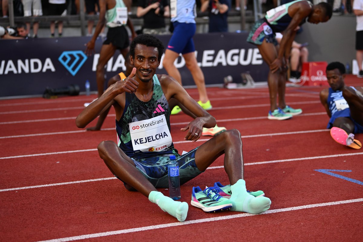 Congrats 🇪🇹|ns!!  #Ethiopia's  young hero #YomifKejelcha won the men's 5000m @Diamond_League  #OsloDL