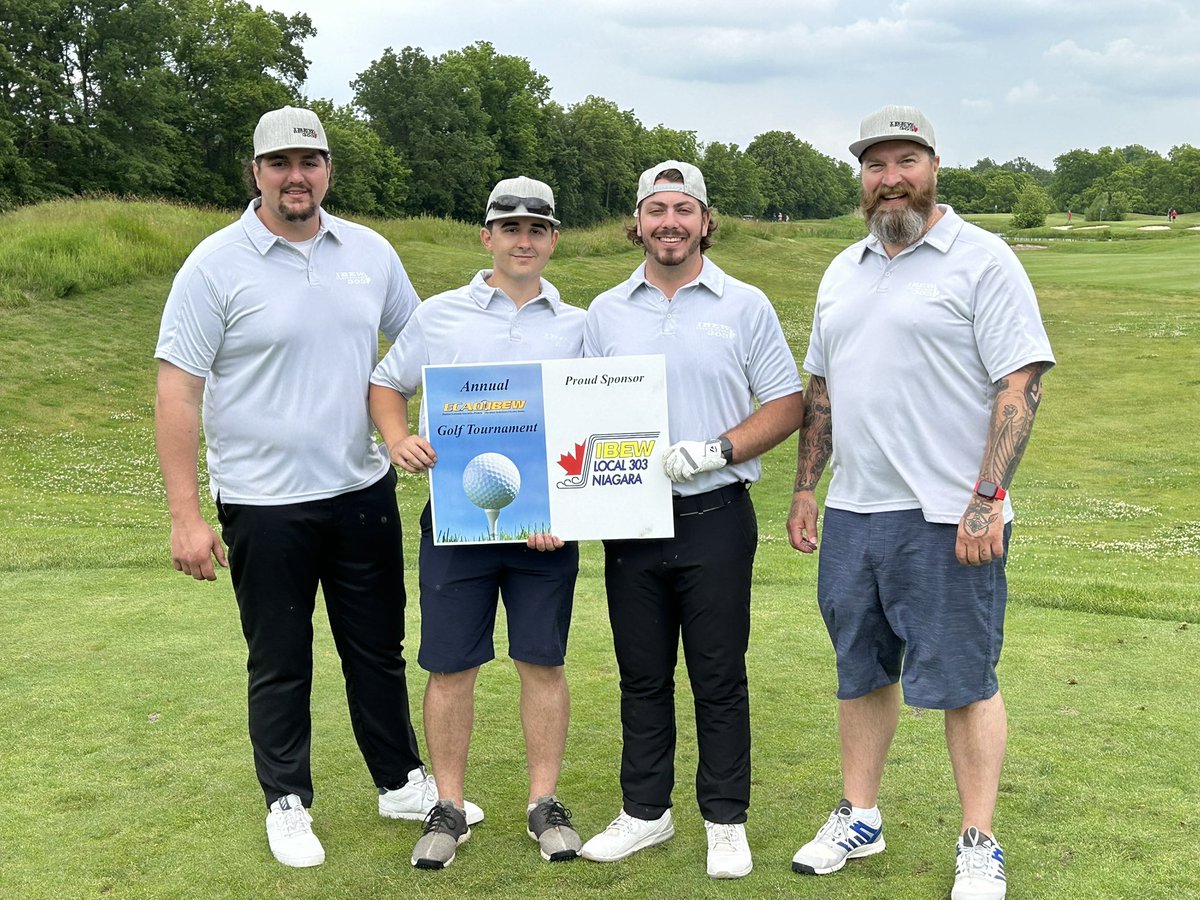 A great day for the #IBEW Next-Gen leadership at the @ECAOntario @IBEW_CCO annual golf tournament. Building relationships for the future of our industry.