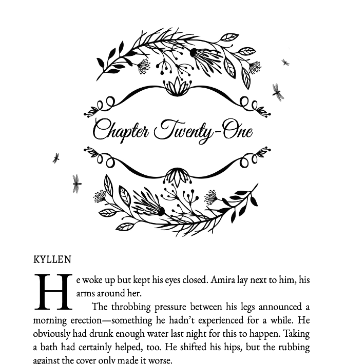 The interior of both Serpent's Touch books is getting a face lift. 😊 This is to match the duet hardcover that is coming soon. And also, because I like this chapter heading. 🙂 #faeromance #paperback #fantasyromance amazon.com/Serpents-Touch…