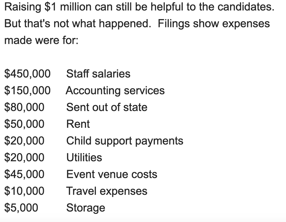 A third-party claimed @Pearce4NM via
@NewMexicoGOP paid child support with party committee funds. If true, that certainly is not compliant. In fact, it sounds like aiding in tax evasion.

@GOP
#nm #nmpol  @NMHouseGOP @NMSenateGOP